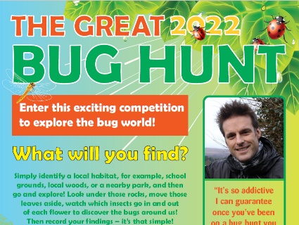 The 2022 ASE Great Bug Hunt is here! It's been a long winter, but the little creatures will shortly be making their way out of hibernation into the warm spring sunshine – and then what will you find? Entries to reach ASE by June 10th 2022.