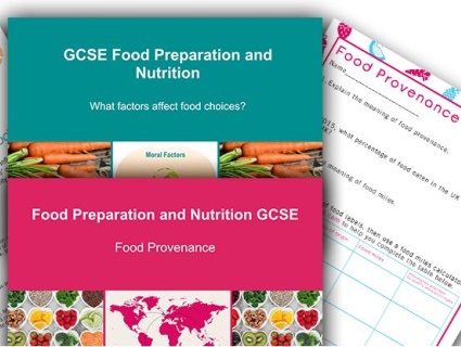 This new set of resources have been developed to support teachers to deliver the new Food Choices, Provenance, Security and Sustainability units within the new Food Preparation and Nutrition GCSE courses. 